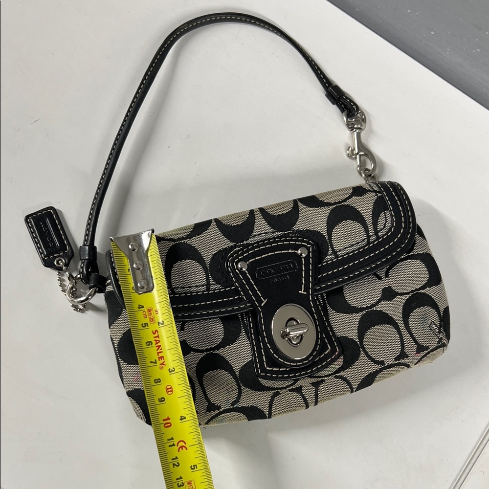 Coach Monogram Turnlock Clutch - Picture 10 of 12